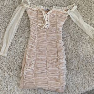 FASHINNOVA sexy ruched dress JUST REDUCED